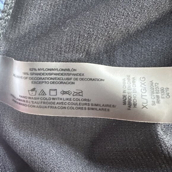 bebe Swimsuit Womens XL Black Pink Floral One Piece Lace Up Front Bathing Suit - Picture 7 of 9